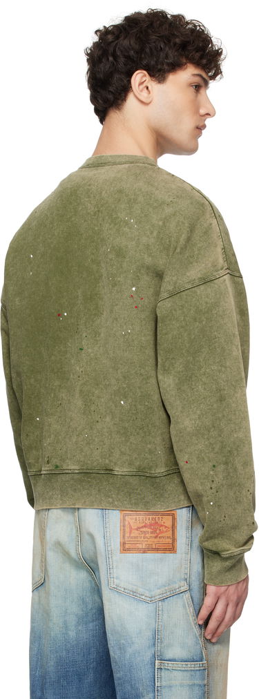 Sweater DSQUARED2 Dsquared2 Cypro Fit Sweatshirt Grøn | S74GU0847_S25030, 2