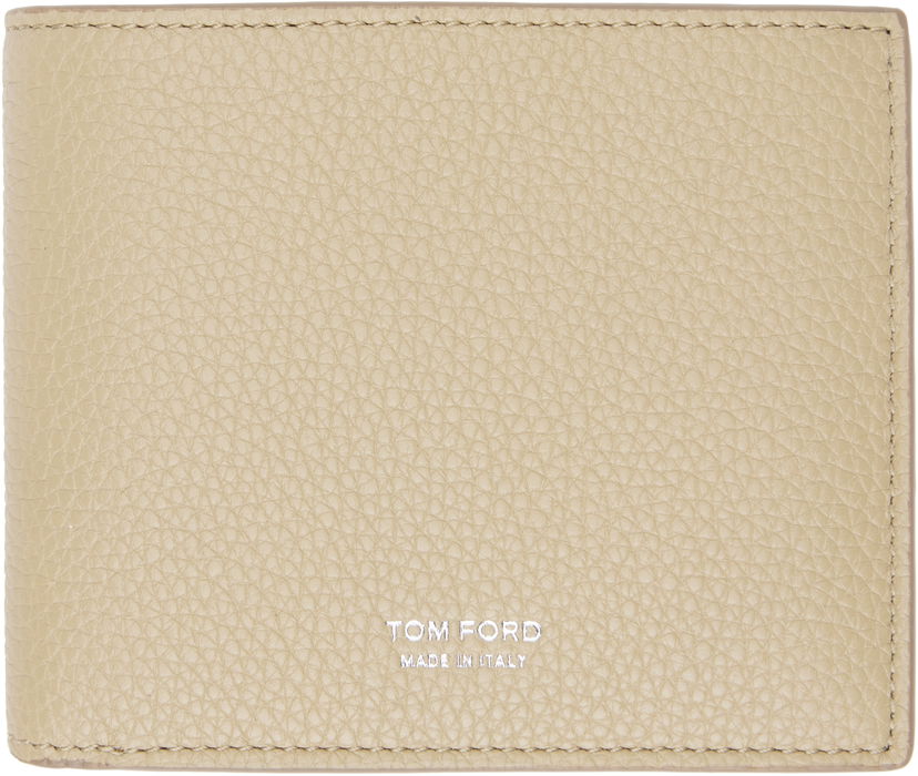 Tegnebog Tom Ford Grain Leather Classic Bifold Wallet Beige | Y0278-LCL158S