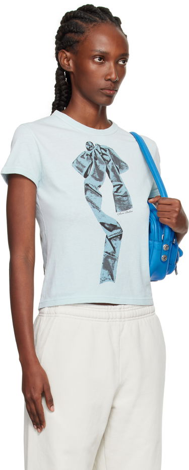 T-shirt Acne Studios Acne Studios Print Bow T-Shirt Blå | AL0497-, 1