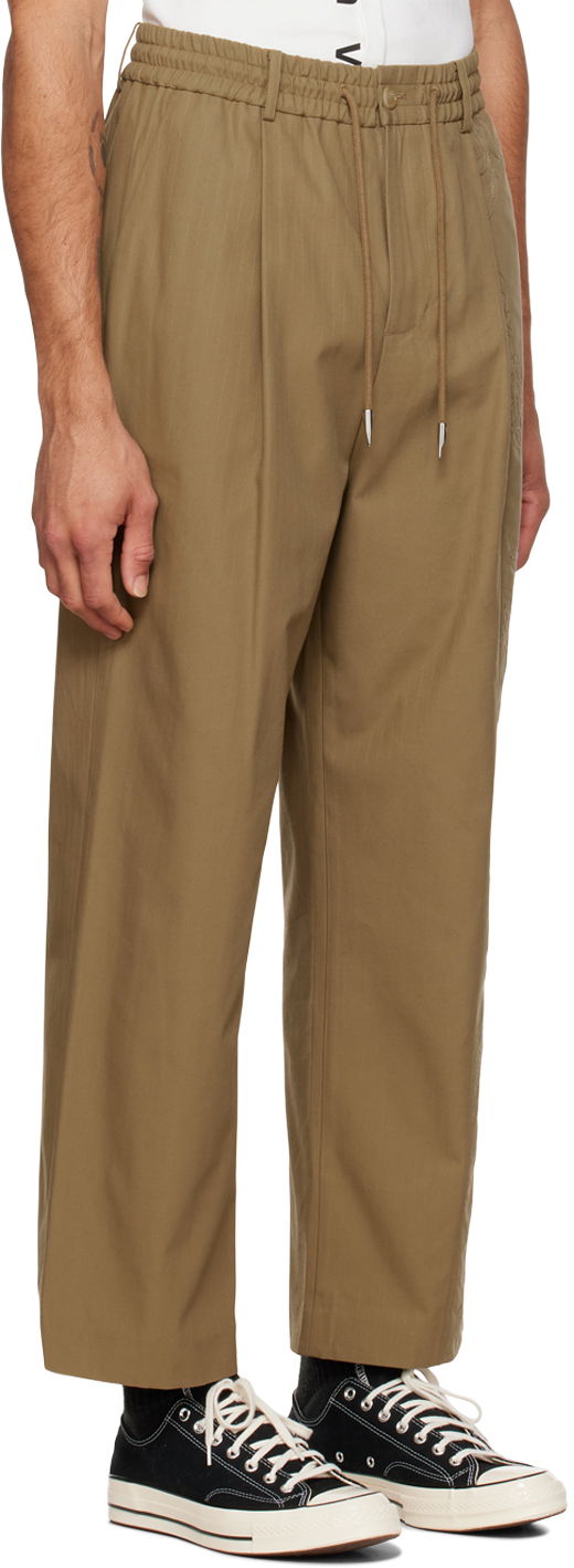 Bukser Feng Chen Wang Feng Chen Wang Embroidered Panel Trousers Grøn | FUF14TR08, 1