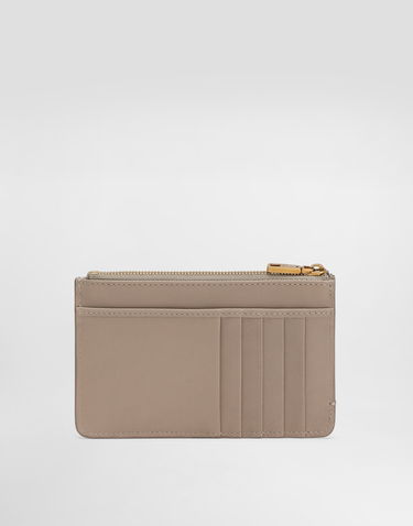Tegnebog Dolce & Gabbana Dolce & Gabbana Plongé Calfskin Card Holder Beige | BI1261A9S258I399, 2