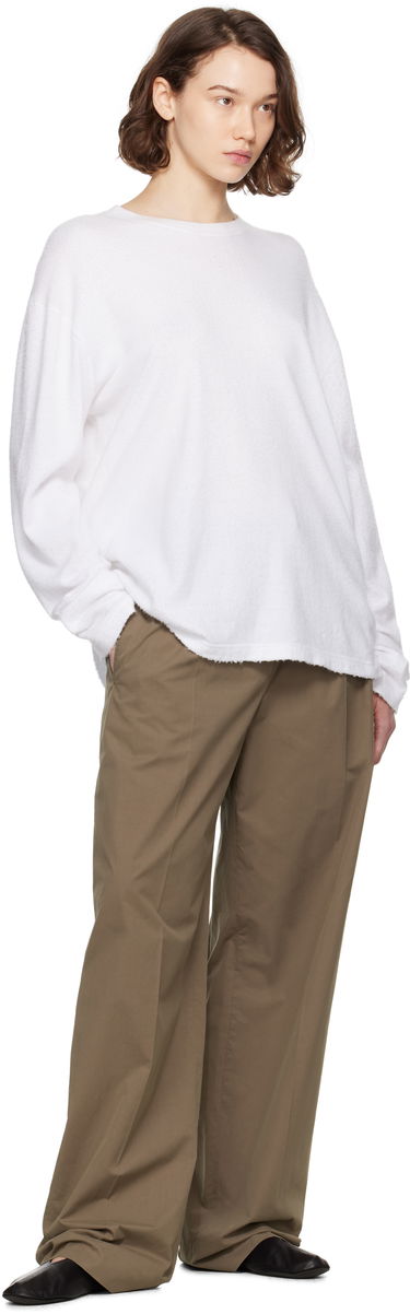 Sweater The Row The Row Kabira Sweatshirt Hvid | 8942-Y916, 3