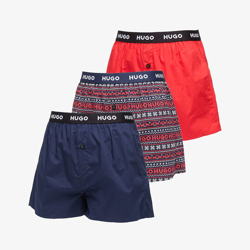 Boksere BOSS HUGO BOSS Woven Boxer 3-Pack Flerfarvet | 50532565-963
