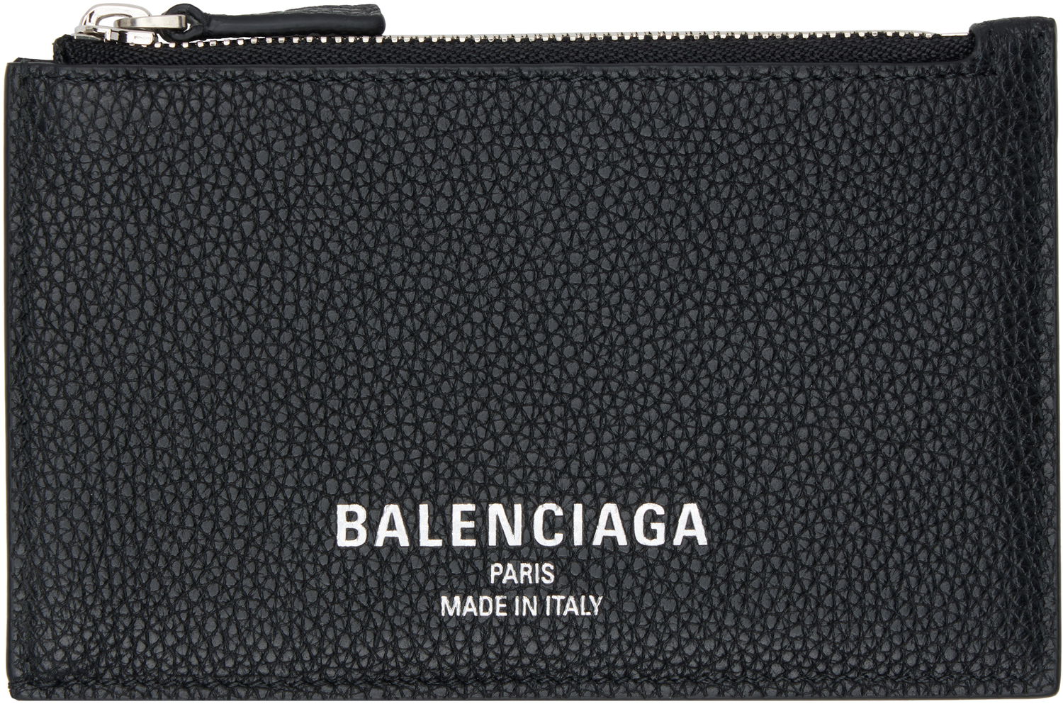 Tegnebog Balenciaga Grained Leather Card Holder Sort | 806639 2ABDD, 0