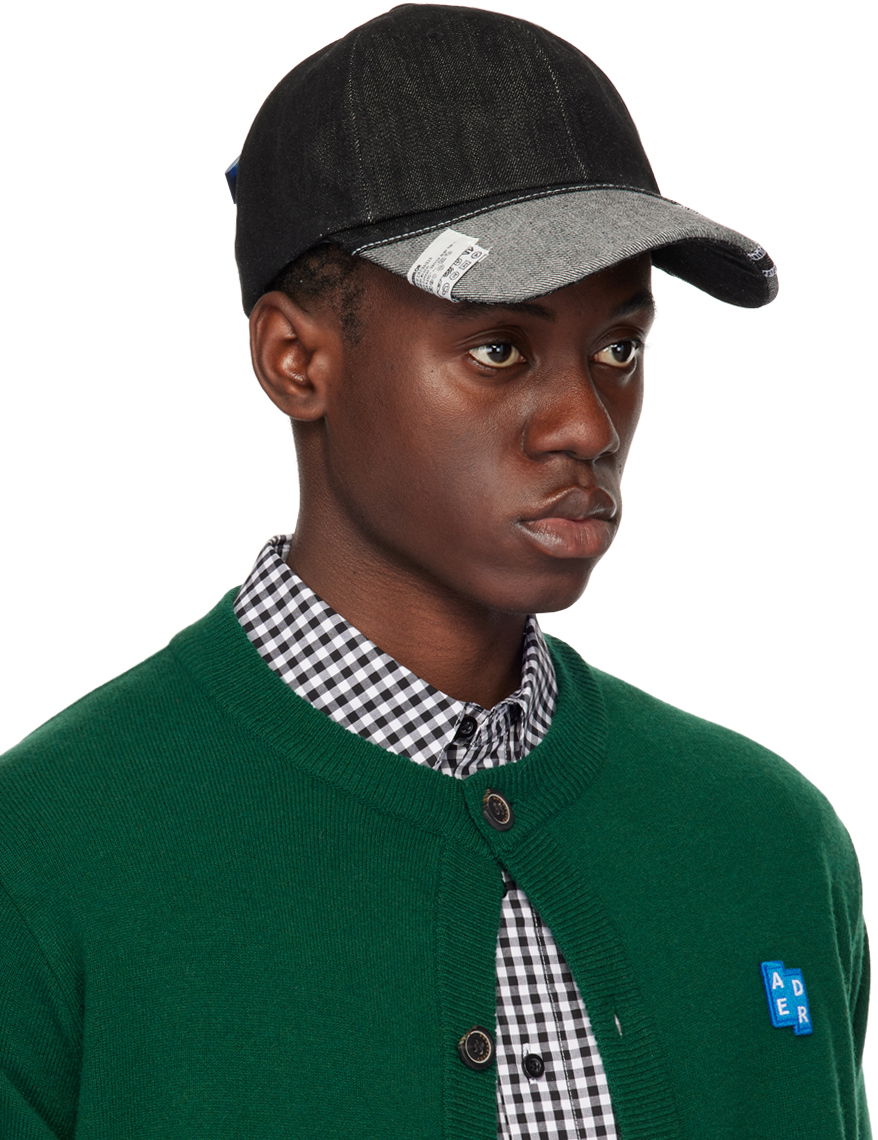Kasket ADER ERROR Leven Denim Baseball Cap Sort | BN01SSHW0204BK, 1