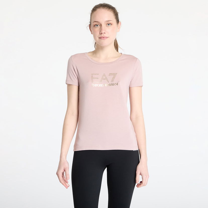 T-shirt Emporio Armani EA7 Emporio Armani Train Evolution T-Shirt Lyserød | 8NTT67TJDQZU4079