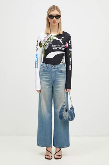 Jeans BAPE Stone Washed High Waist Denim Jeans Blå | 1K80250002, 4