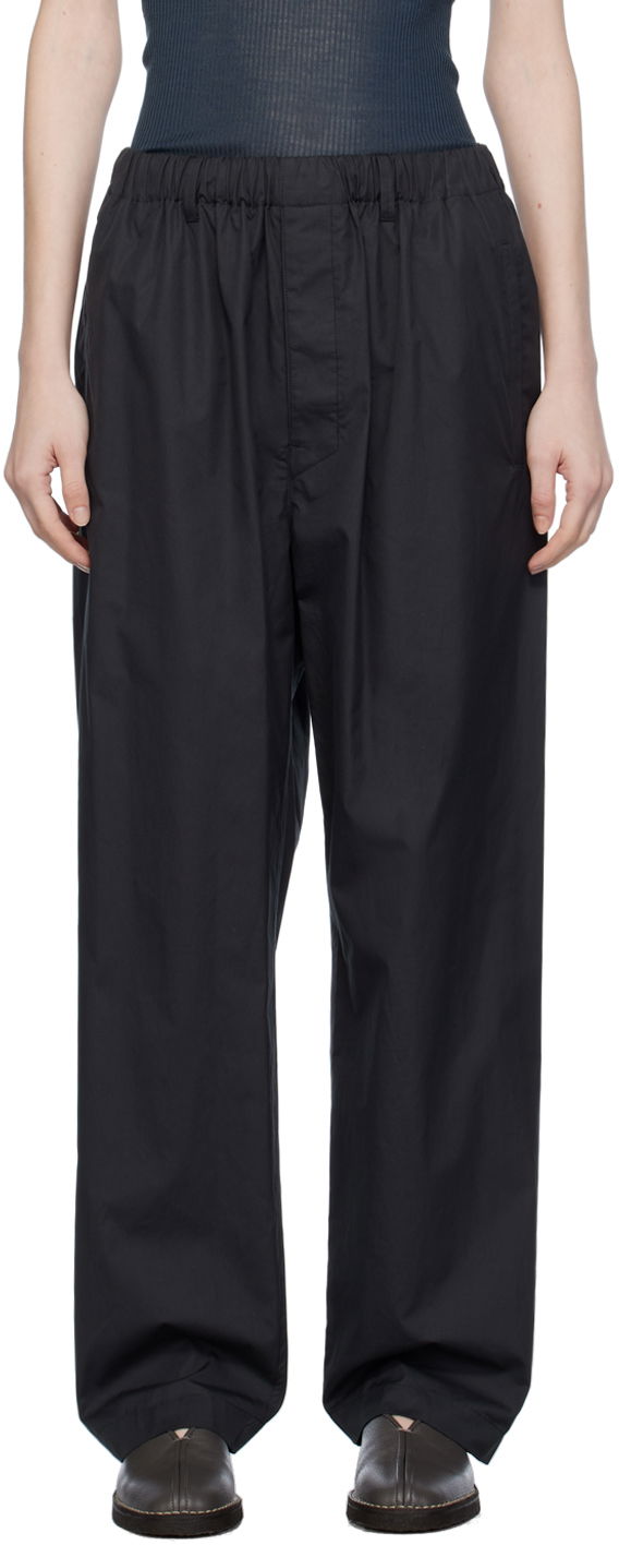 Bukser LEMAIRE Lemaire Exclusive Elastic Waist Trousers Sort | PA1047 LF839
