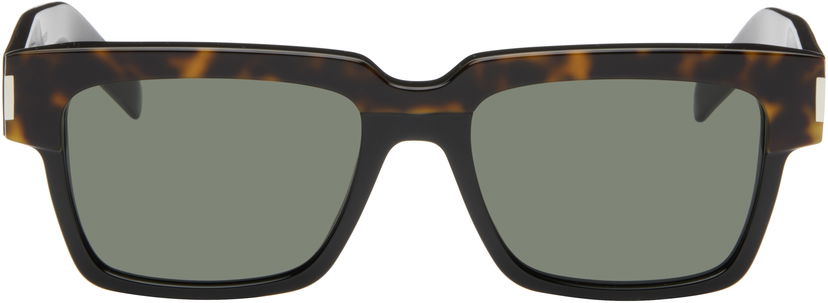 Solbriller Saint Laurent Tortoiseshell Square Sunglasses Brun | SL 732 VADIM-003