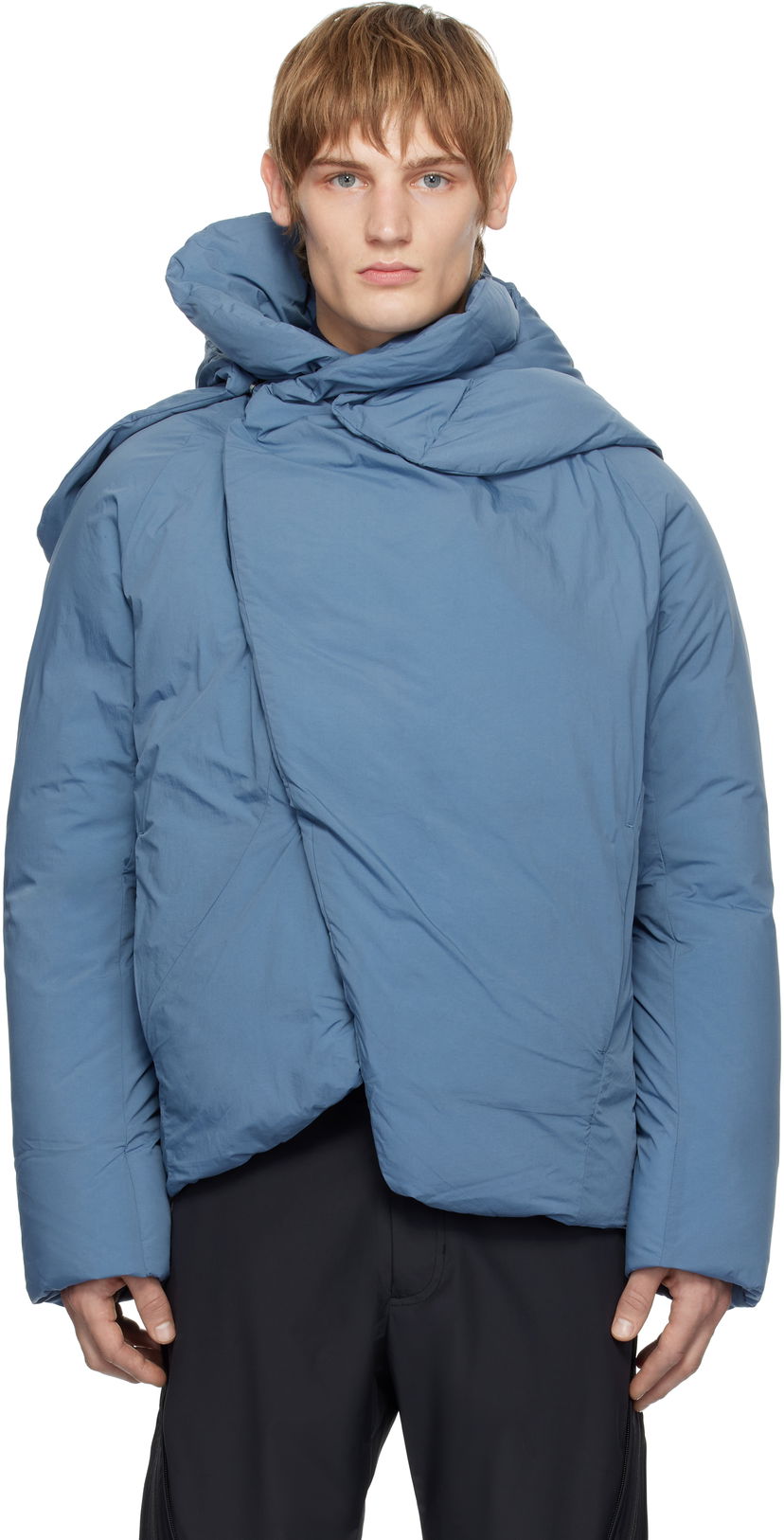 Puffer jakke Post Archive Faction (PAF) 7.0 Center Down Jacket Blå | 7.0 ODC-BL