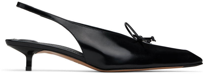 Sneakers og sko Jacquemus Les Sculptures 'Les slingbacks Cubisto basses' Heels "Black" Sort | 24E241FO138-4036