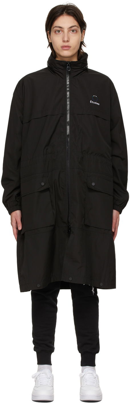 Vindjakke Études Air Full Coat Sort | E16B-025-01