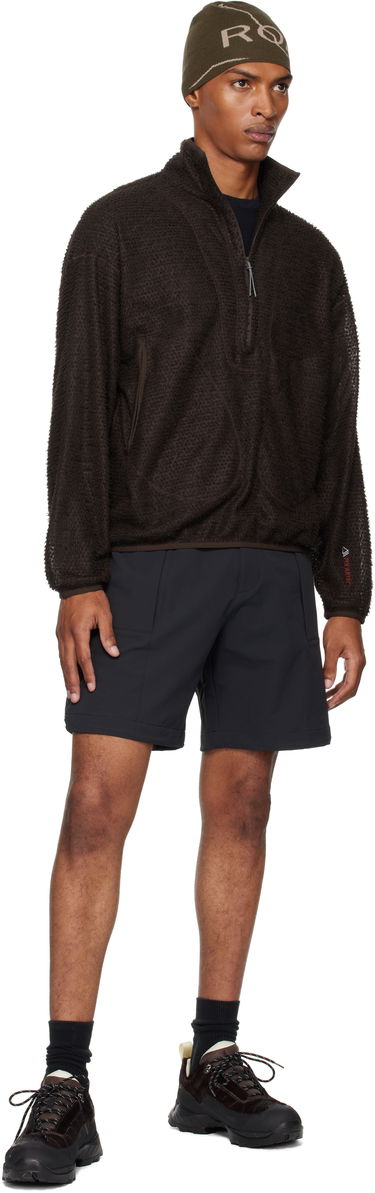 Sweater ROA ROA Alpha Direct Half Zip Sweater Brun | RBMW0370FA262, 3