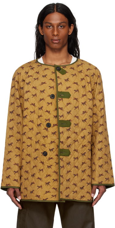Puffer jakke Bode Bode Crittendon Reversible Liner Coat Gul | MRS25OW011, 0
