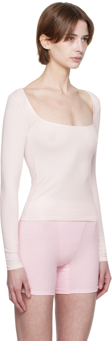 Tanktop SKIMS SKIMS Cotton Jersey Scoop Neck Long Sleeve T-Shirt Grå | LS-LST-7908W, 4
