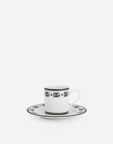 Home decor Dolce & Gabbana Dolce & Gabbana Coffee Cup & Saucer Set Hvid | TC0S10TCALHU0082, 1