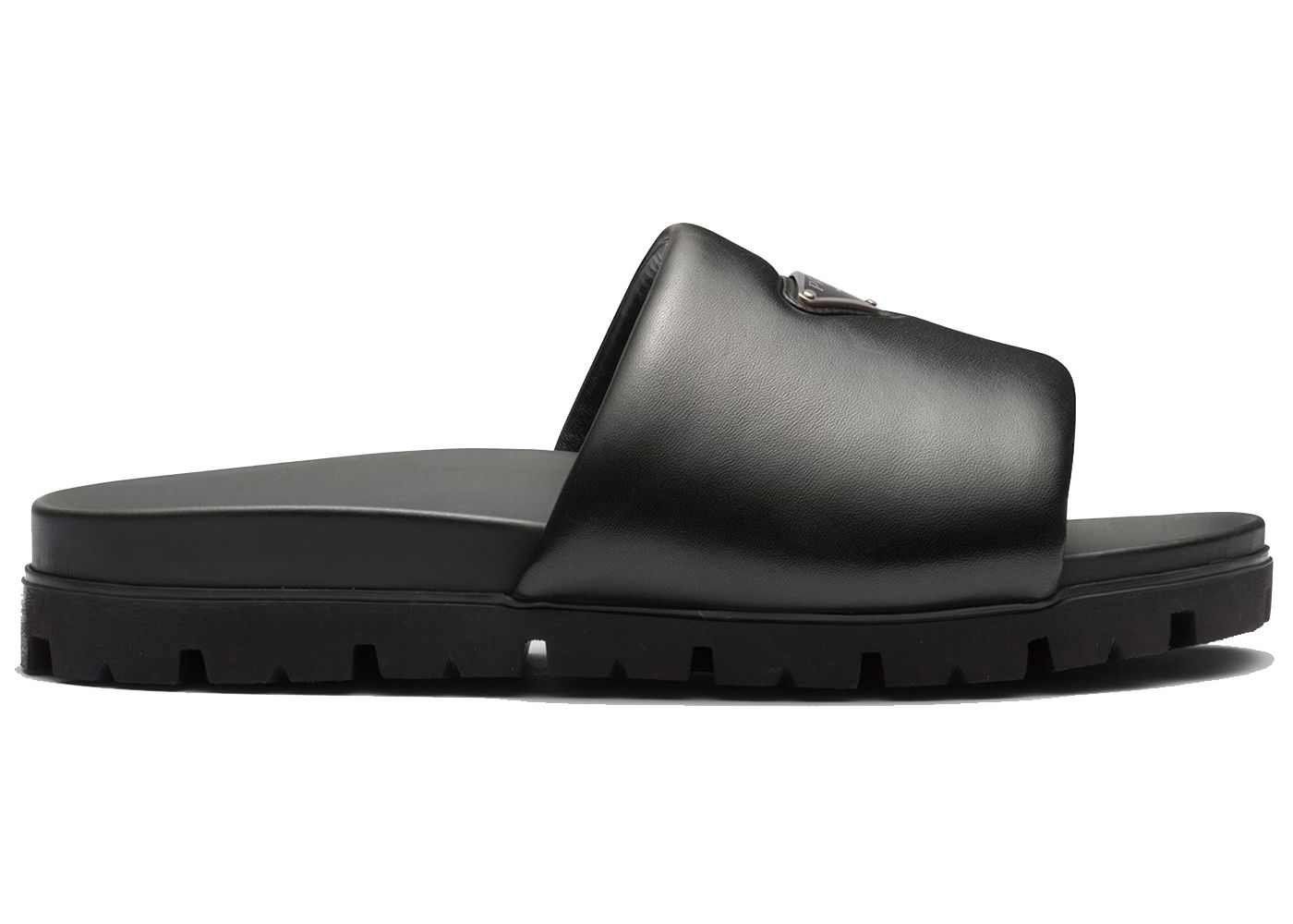 Sneakers og sko Prada Padded Nappa Leather Slides Sort | 2X3099_2DL8_F0002, 0
