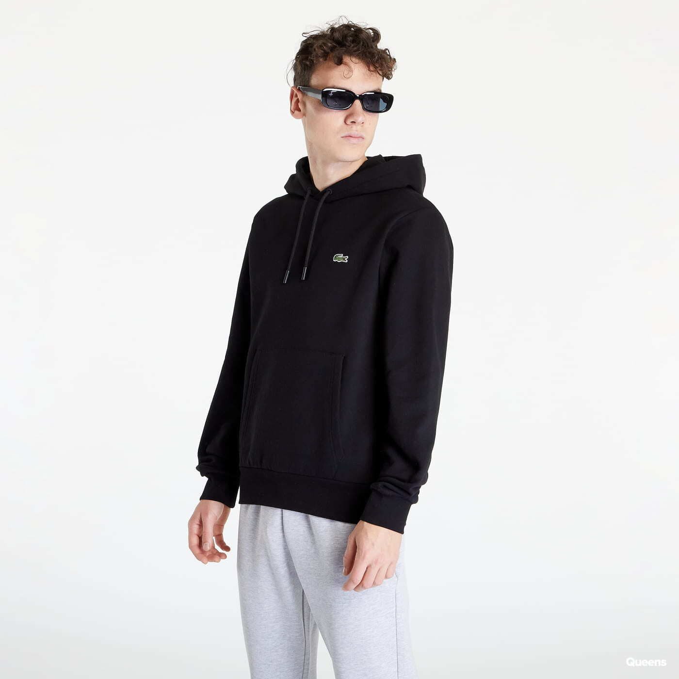 Sweatshirt Lacoste Organic Cotton Hooded Sweatshirt Sort | SH9623-031, 0