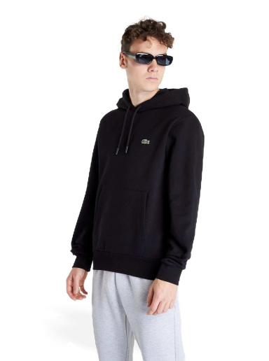 Sweatshirt Lacoste Organic Cotton Hooded Sweatshirt Sort | SH9623-031