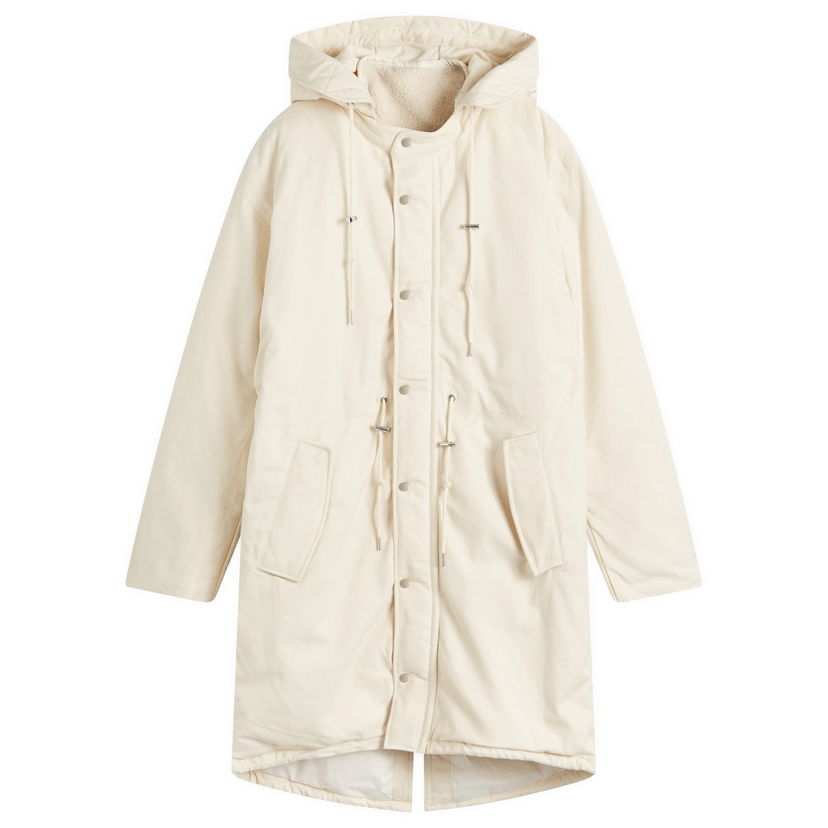 Parka adidas Originals Coach Jacket With Fleece Lining Hvid | JJ2928