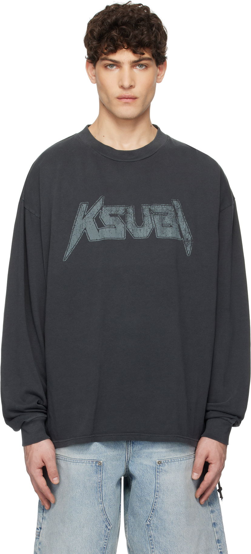 T-shirt Ksubi Ksubi Electric Ekcess Long Sleeve T-Shirt Grå | MPS25TE046