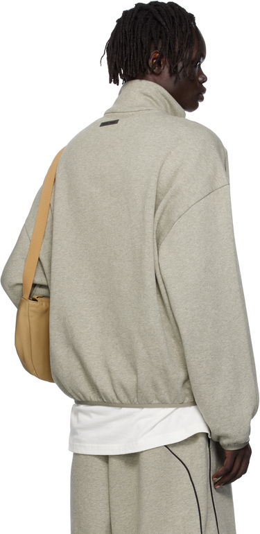 Jakke Fear of God Fear of God ESSENTIALS Modern Fit Fleece Track Jacket Grå | 202SP256895F, 2
