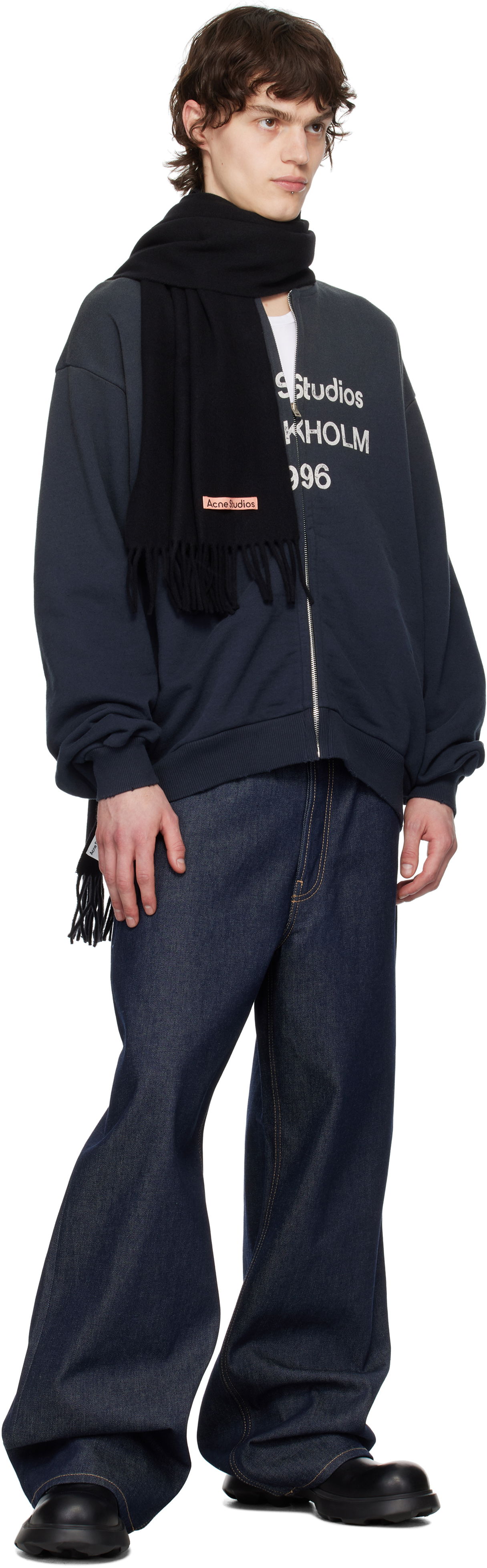 Tørklæde Acne Studios Wool Scarf Gul | CA0210-, 1