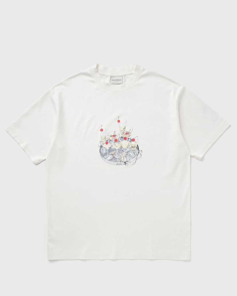 T-shirt Drôle de Monsieur Drole de Monsieur Le Cocktails T-Shirt XXL Hvid | G-TS237-CO002-OW