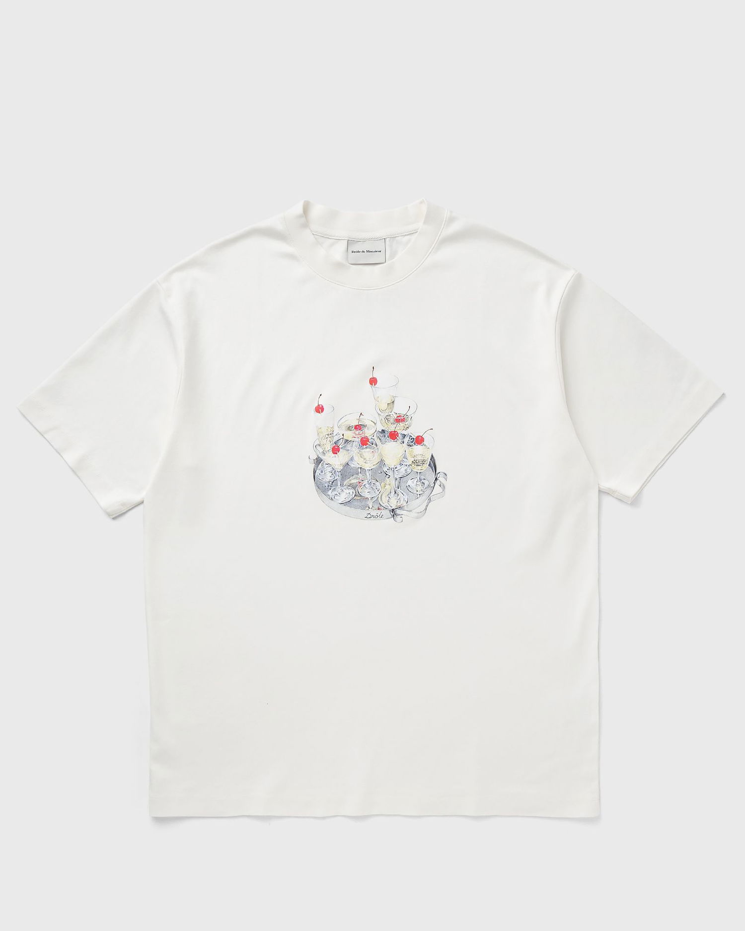 T-shirt Drôle de Monsieur Drole de Monsieur Le Cocktails T-Shirt XXL Hvid | G-TS237-CO002-OW, 0