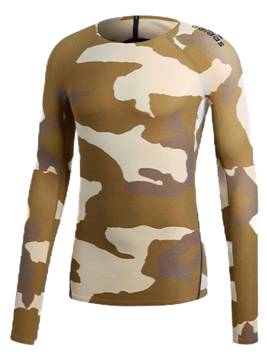 T-shirt adidas Performance x Undefeated Alphaskin 360 1/1 Tee Beige | CZ5953