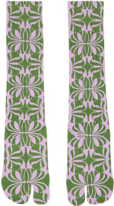Sokker Dries Van Noten Dries Van Noten Printed Tabi Socks Flerfarvet | 241-011901-045, 1