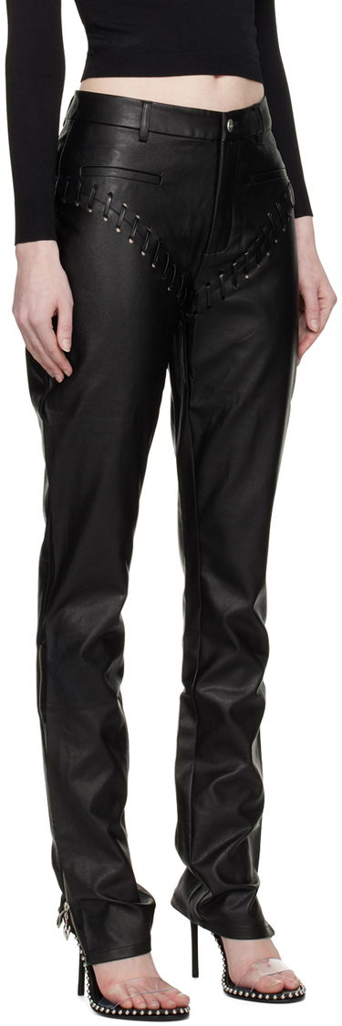 Bukser Miaou Miaou Hannah Jewett Edition Faux-Leather Trousers Sort | 1031PUBLK, 1