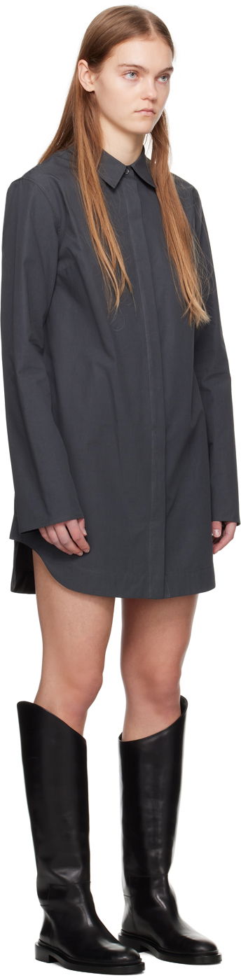 Kjole Loulou de Saison Loulou de Saison Eknath Mini Shirt Dress Hvid | EKNATH, 4