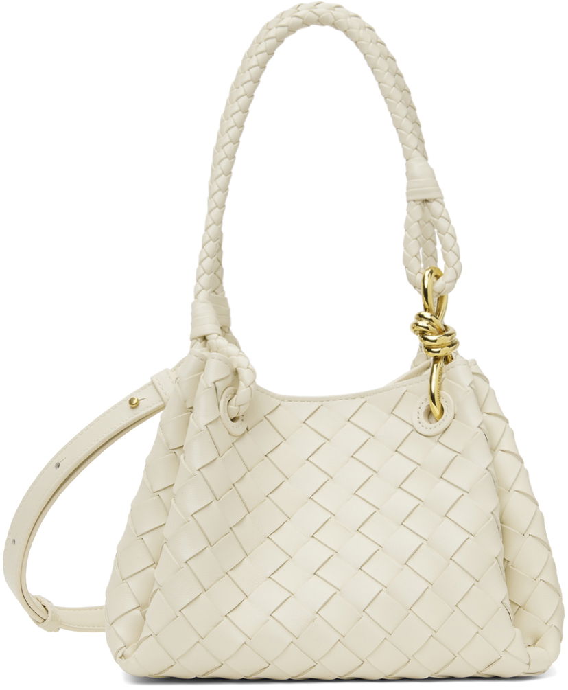 Håndtaske Bottega Veneta Small Andiamo Bag Hvid | 796569 VCPPT