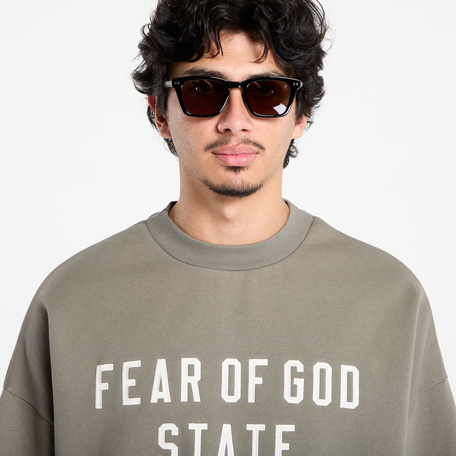 Sweatshirt Fear of God Fear of God Essentials 90's Crewneck Sweatshirt Grøn | 192SP256557F-245, 1