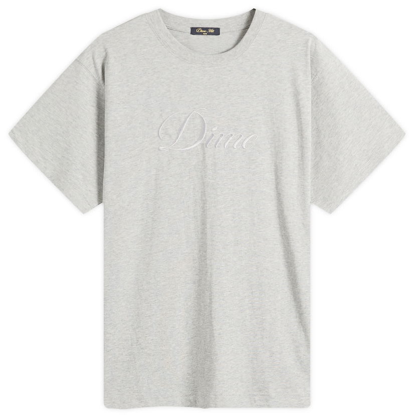 T-shirt Dime Dime Cursive T-Shirt, Size Large Grå | DIMEFA2574GRY