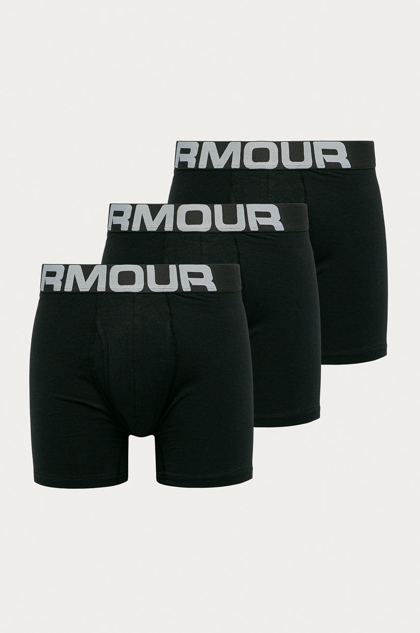 Boksere Under Armour Charged Cotton Sort | 1363617-001, 0