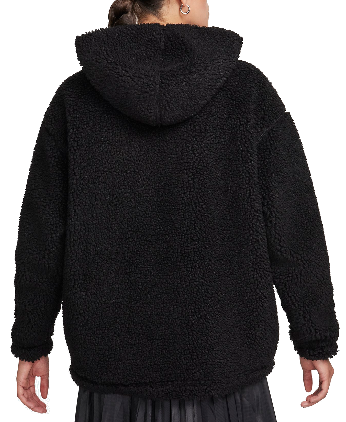 Jakke Nike Logo High-Pile Jacket Sort | fb8695-010, 1