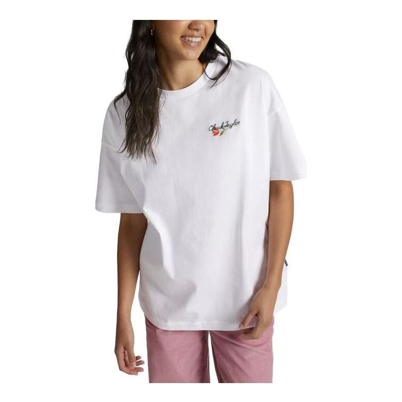 T-shirt Converse Oversized Summer Art Tee Hvid | 10025186-A01, 0