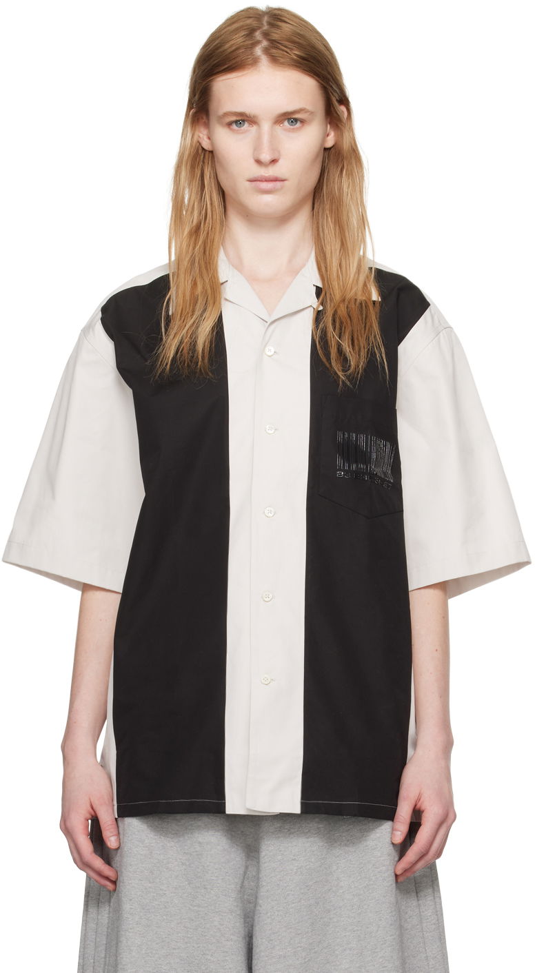 Skjorte VETEMENTS Spread Collar Shirt Sort | VL16SH200S 5338 POPLIN, 0