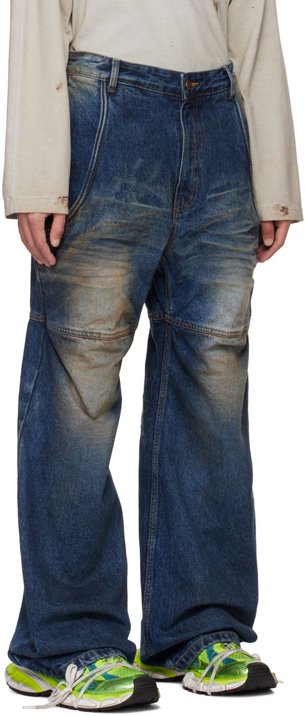 Jeans We11done We11done Wire Carpenter Jeans Blå | WD-DP0-24-339-M-NV, 1