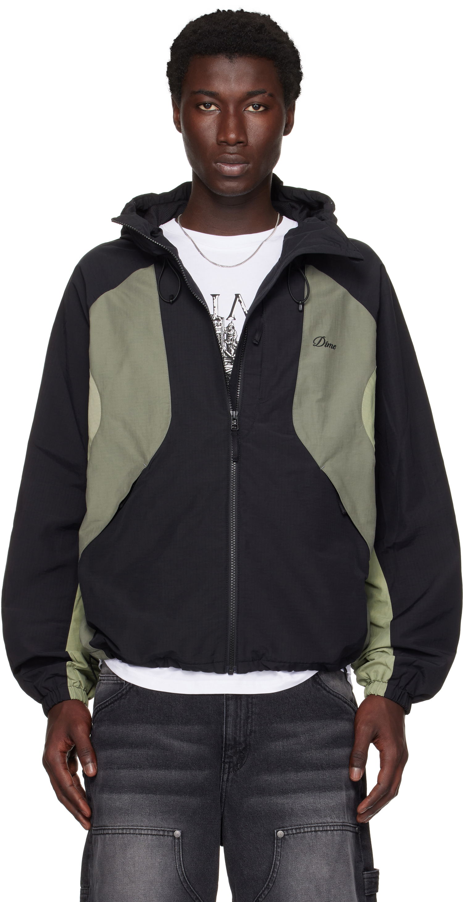 Vindjakke Dime Dime Tech Windbreaker Jacket Grøn | DIMESU253BLK, 0
