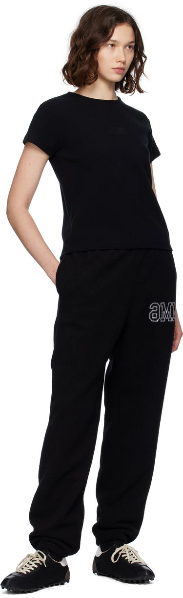 T-shirt Maison Margiela MM6 Maison Margiela Ribbed T-Shirt Sort | S52GC0357 M20122, 3