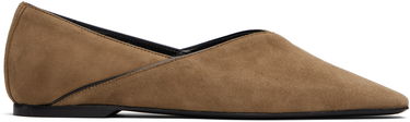 Tøj TOTEME TOTEME Everyday Suede Ballerina Flats Brun | 253-WAS2759-LE0071, 0