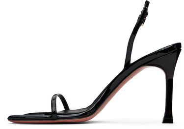 Skopleje Amina Muaddi Amina Muaddi Maya Slingback Heeled Sandals Sort | MAYA SLINGBACK PATENT, 2