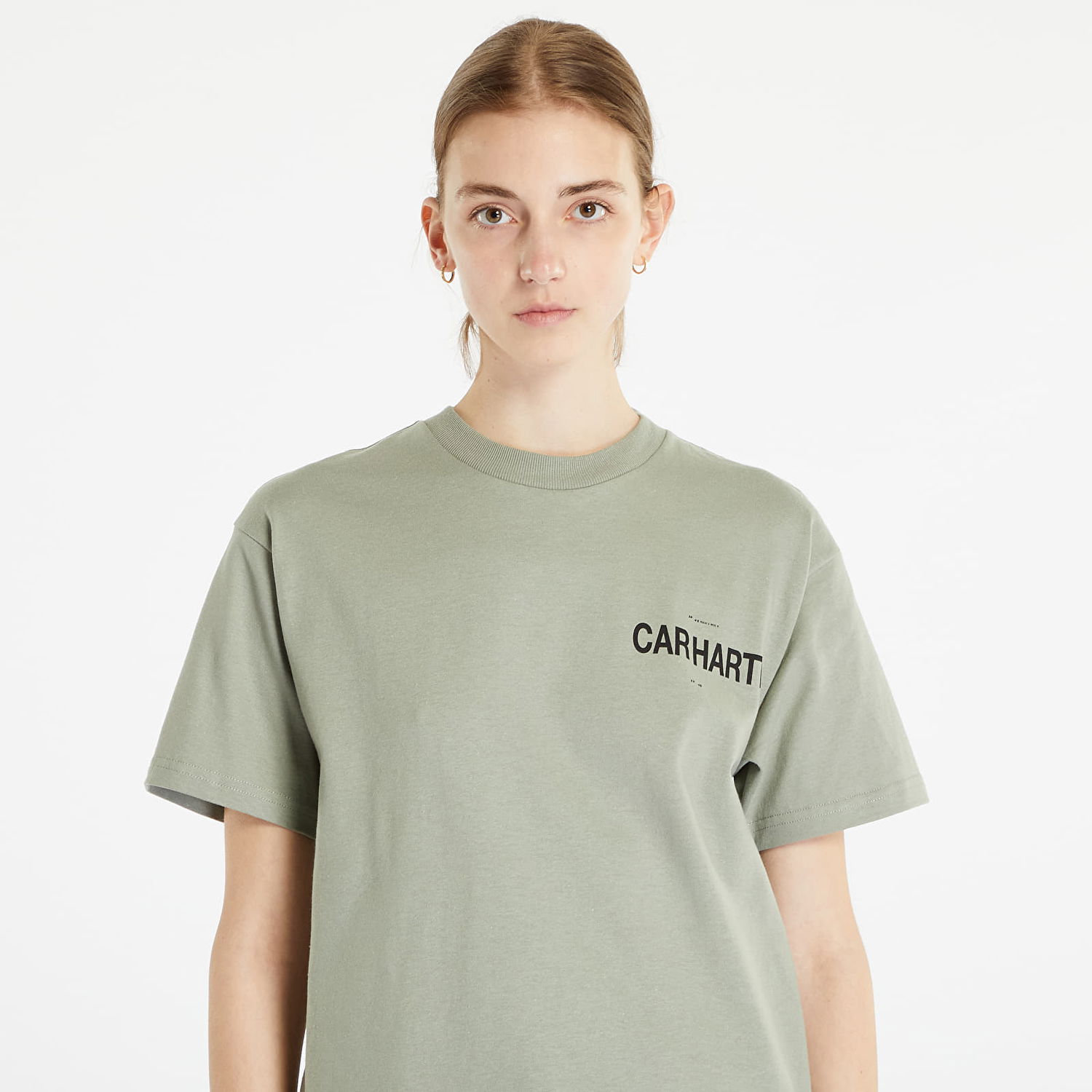 T-shirt Carhartt WIP Fold-In Short Sleeve Tee UNISEX Yucca Grøn | I031781.1CTXX, 1