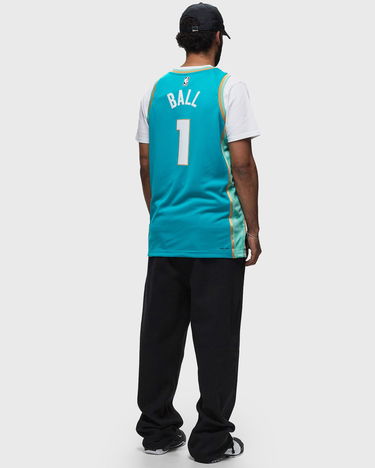Jersey Nike Dri-FIT NBA Swingman Lamelo Ball Charlotte Hornets City Edition 2023/24 Jersey Turkis | DX8496-415, 3