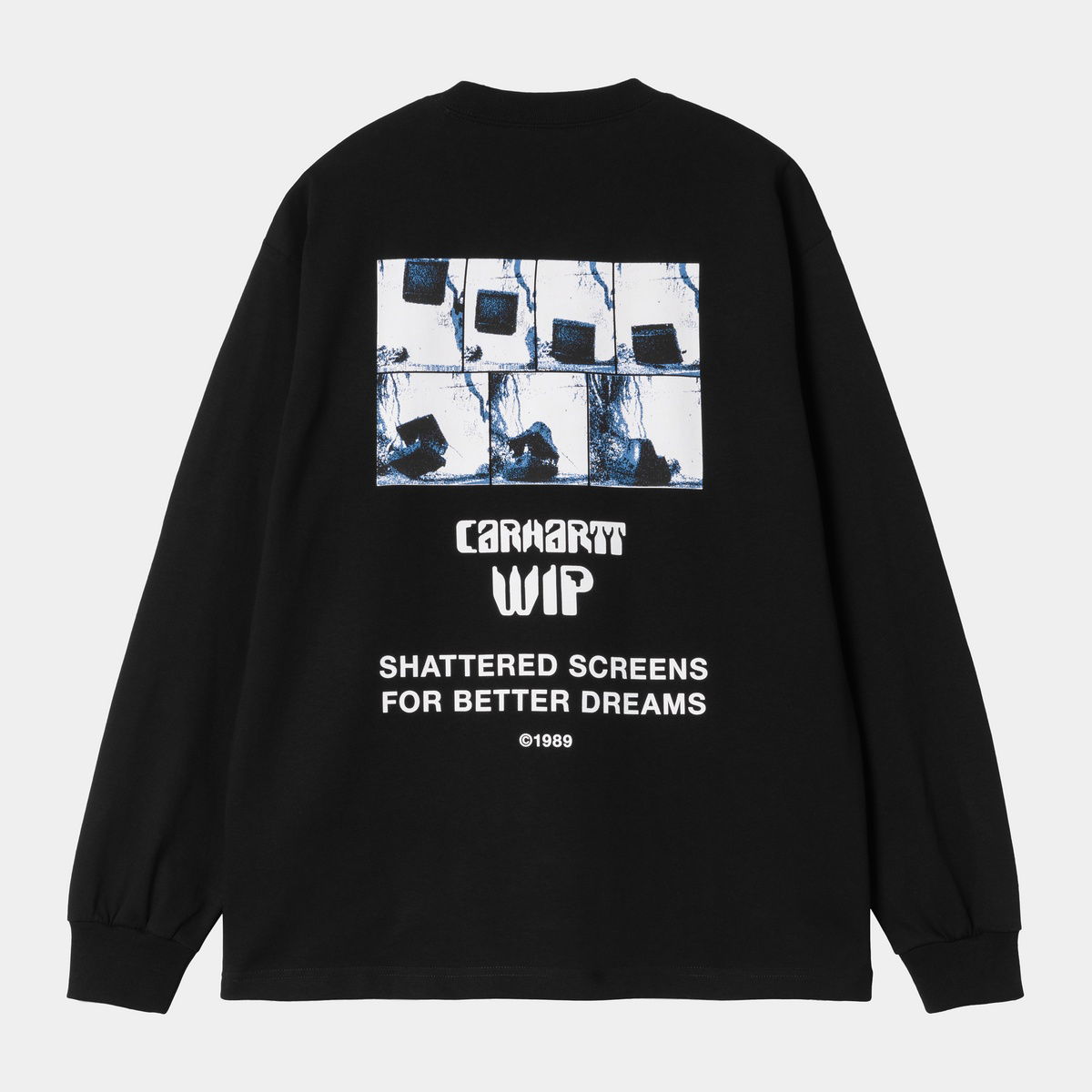 T-shirt Carhartt WIP Long Sleeve Better Dreams T-Shirt Sort | I035458_18, 1