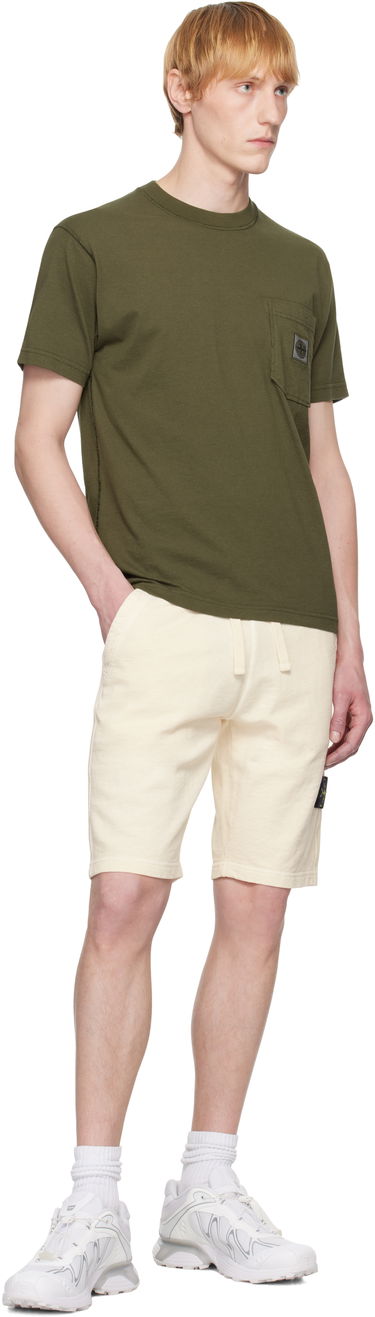 Shorts Stone Island Stone Island Fleece Shorts Gul | K1S15 6200009 S0060, 4