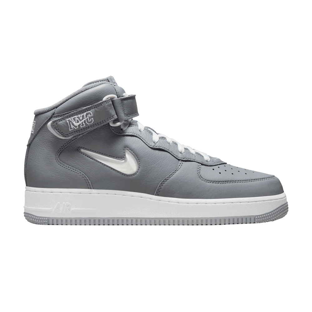Sneakers og sko Nike Air Force 1 Mid Jewel QS "NYC - Cool Grey" Grå | DH5622-001, 0